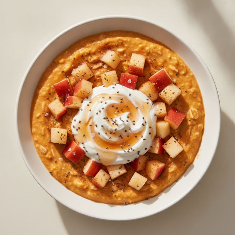 Pumpkin Apple Overnight Oats