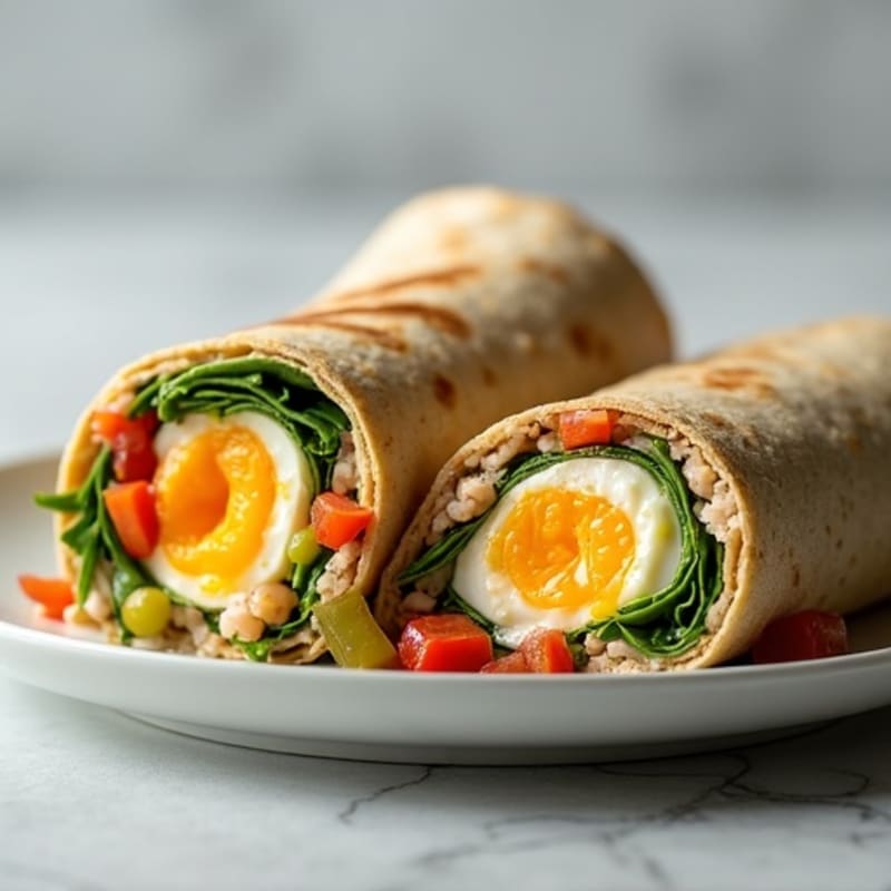 Protein-Packed Egg and Turkey Breakfast Burrito