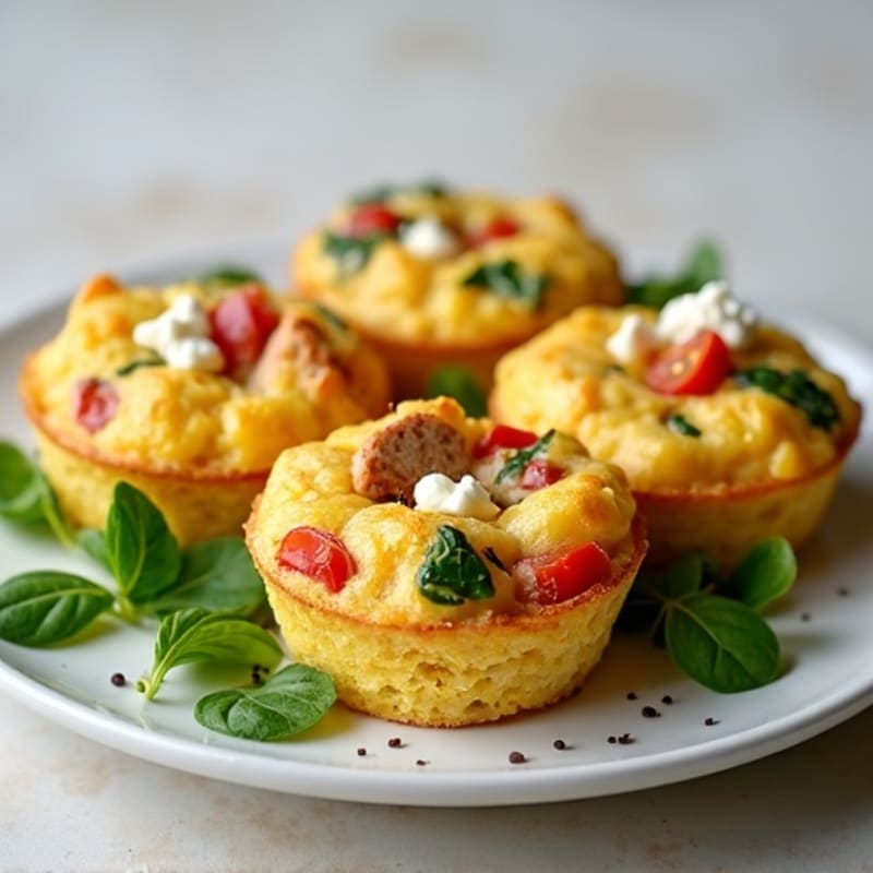 Fluffy Egg Muffins with Black Pepper