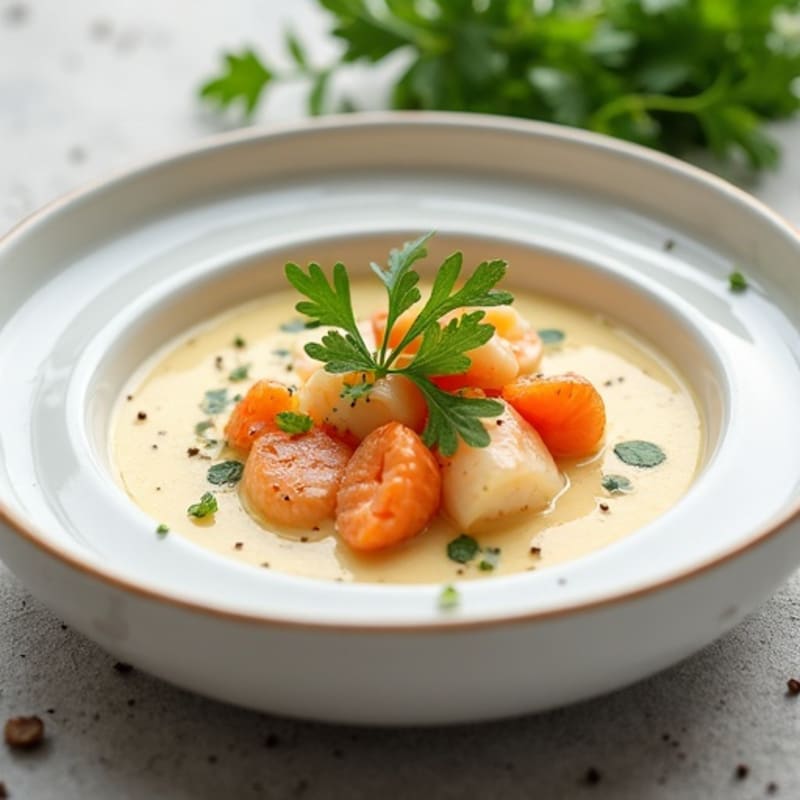 Creamy Lobster Bisque with Fresh Herbs