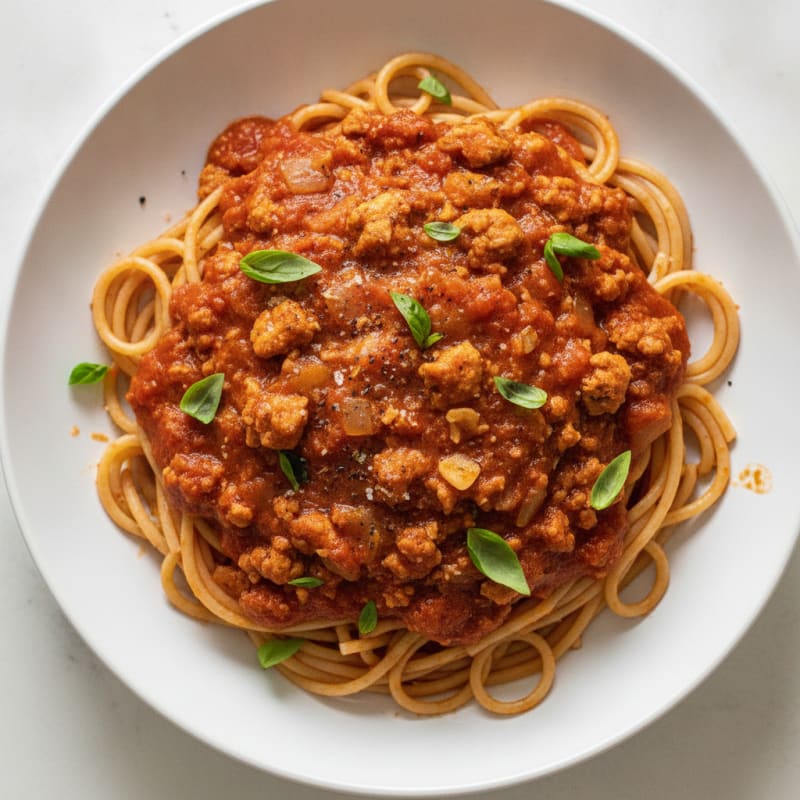 Spaghetti with Rich Tomato Sauce