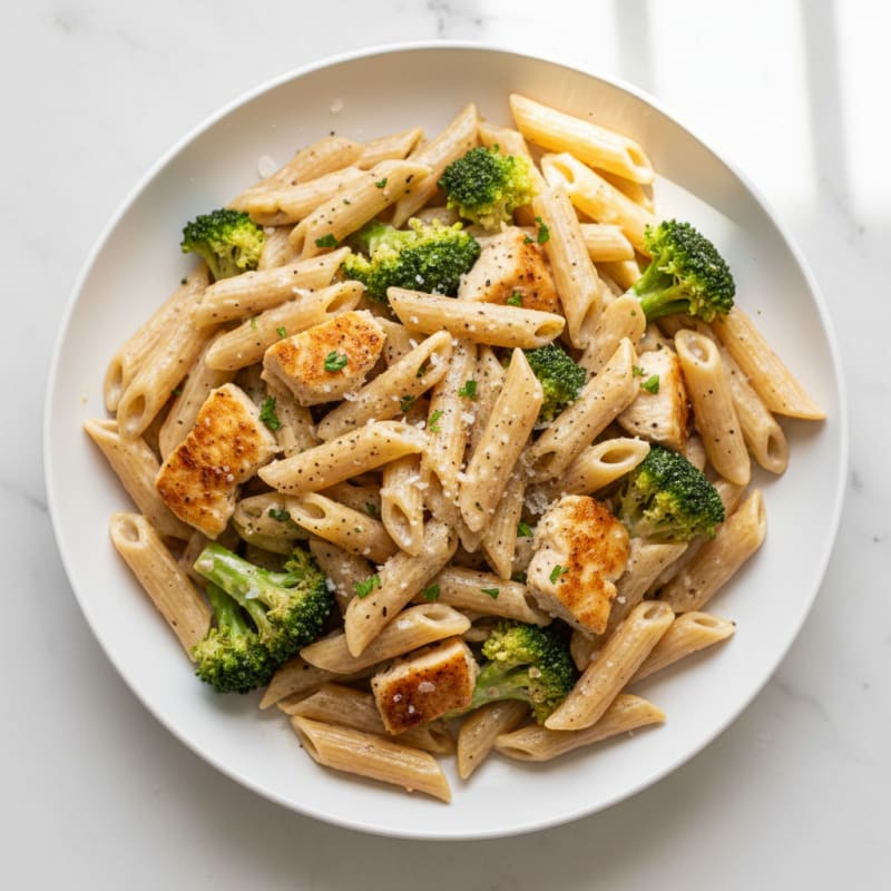 Garlic Parmesan Chicken Alfredo Pasta