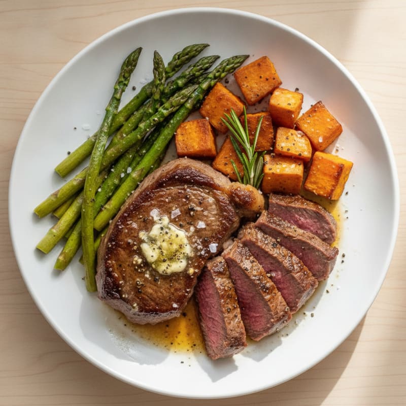 Pan-Seared Steak with Garlic Butter