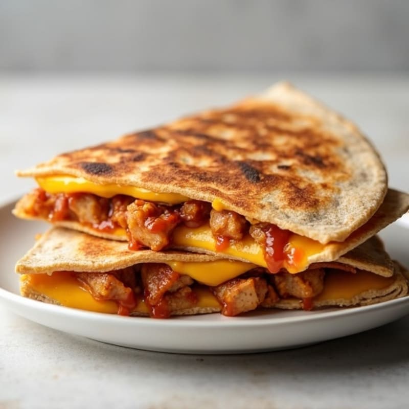 Grilled BBQ Chicken Quesadilla