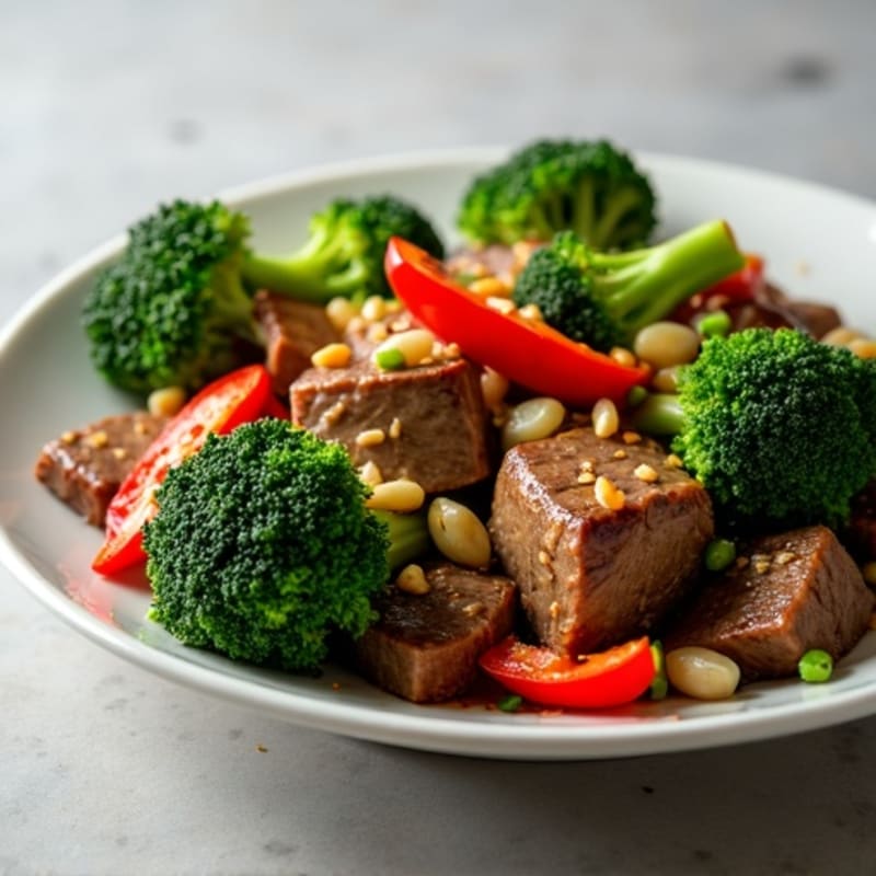 Tender Garlic-Ginger Beef and Crisp Broccoli Stir-Fry