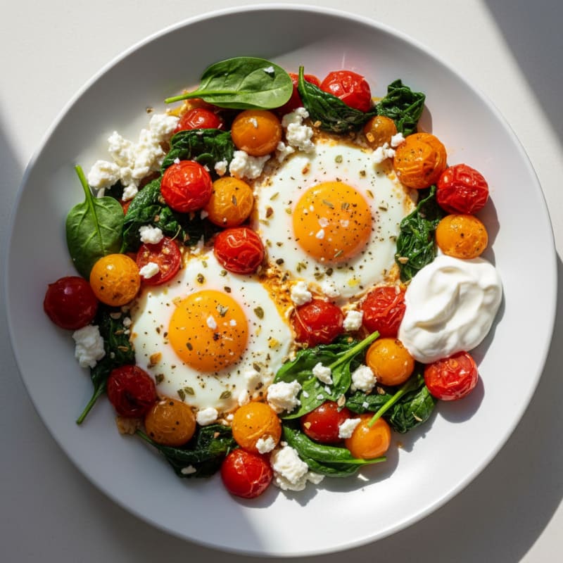 Baked Eggs with Roasted Tomatoes