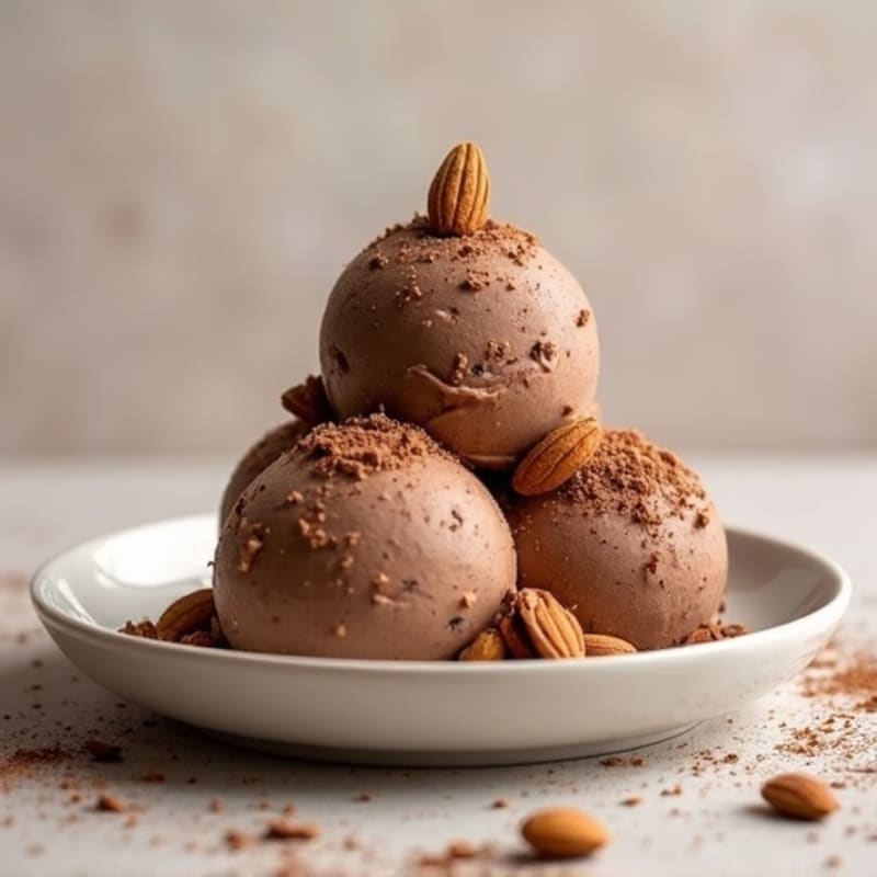 Protein-Packed Chocolate Almond Nice Cream