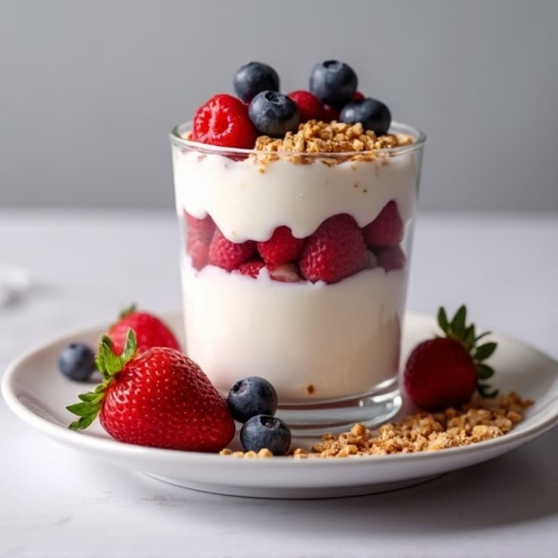 Creamy Greek Yogurt Protein Parfait with Mixed Berries