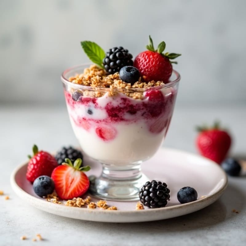 Creamy Greek Yogurt Protein Parfait with Mixed Berries