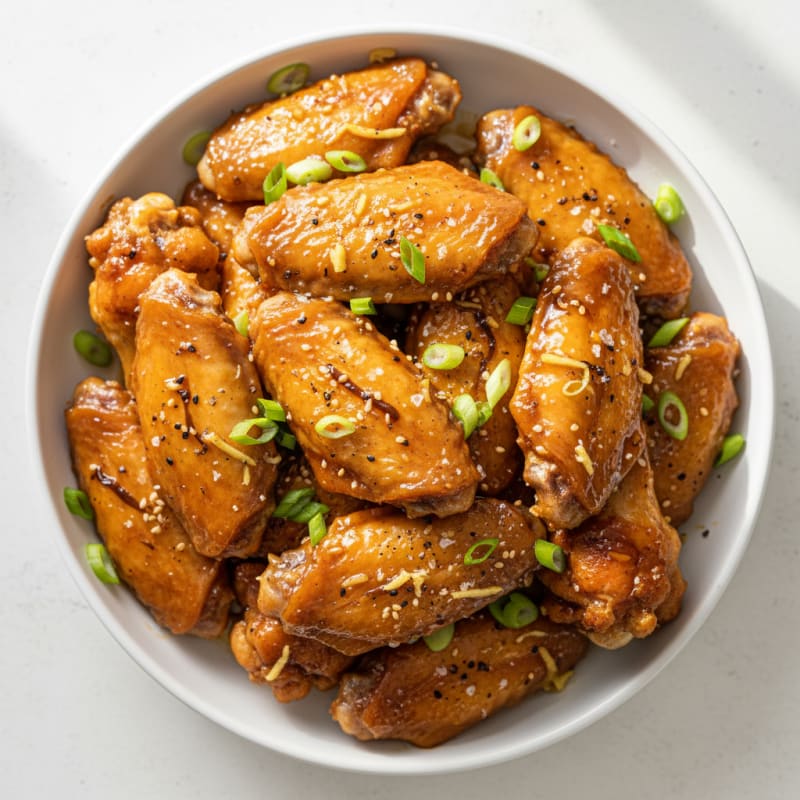 Honey-Garlic Glazed Chicken Wings