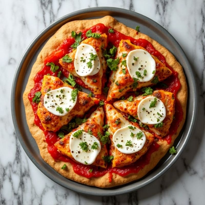 Sheet Pan Chicken and Roasted Vegetable Pizza