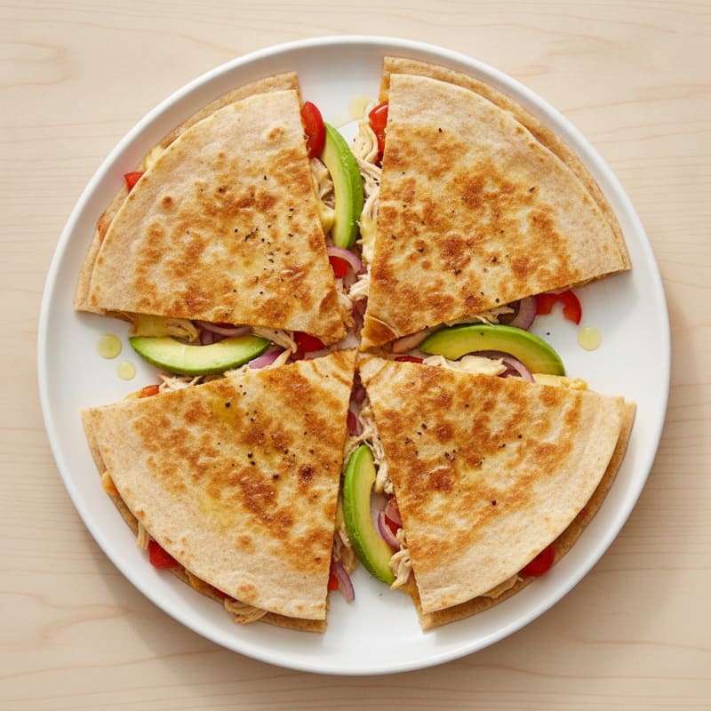 Chicken and Cheese Quesadilla