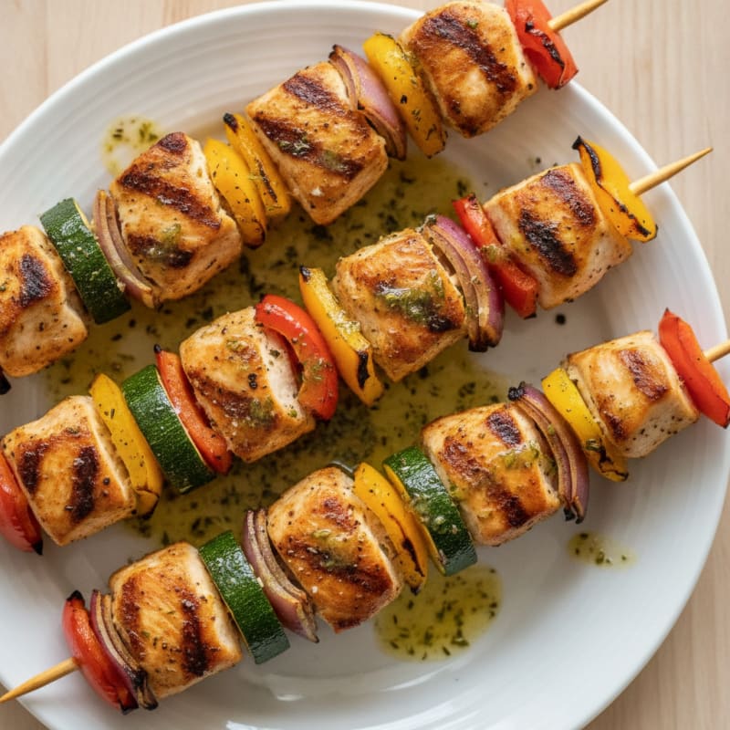 Chicken and Veggie Skewers