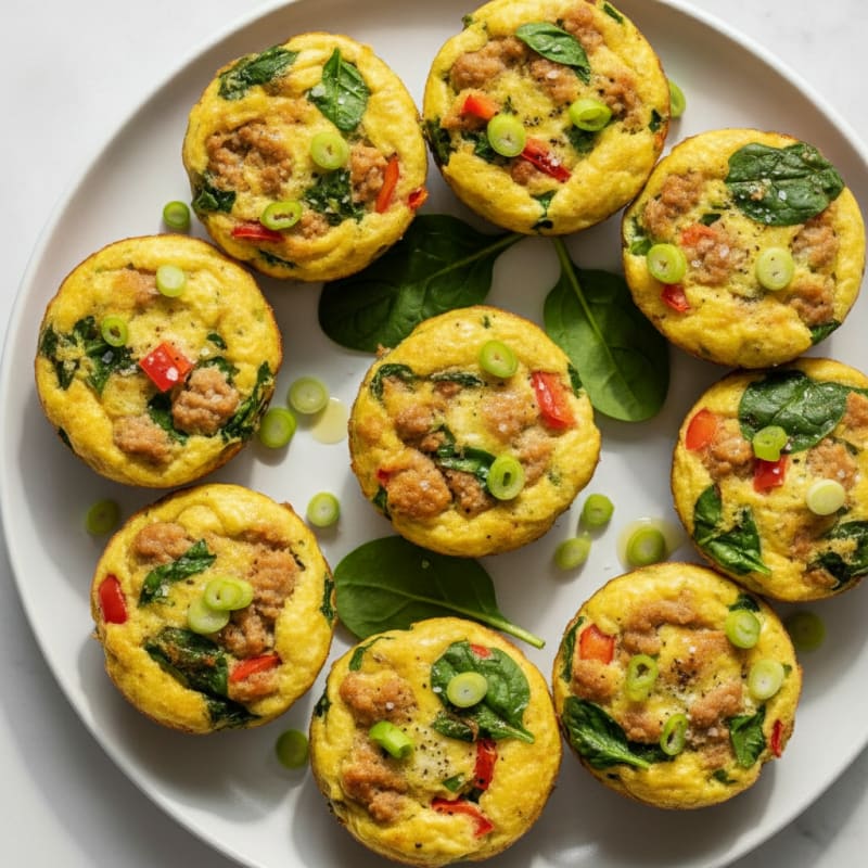 High-Protein Baked Egg and Veggie Muffins