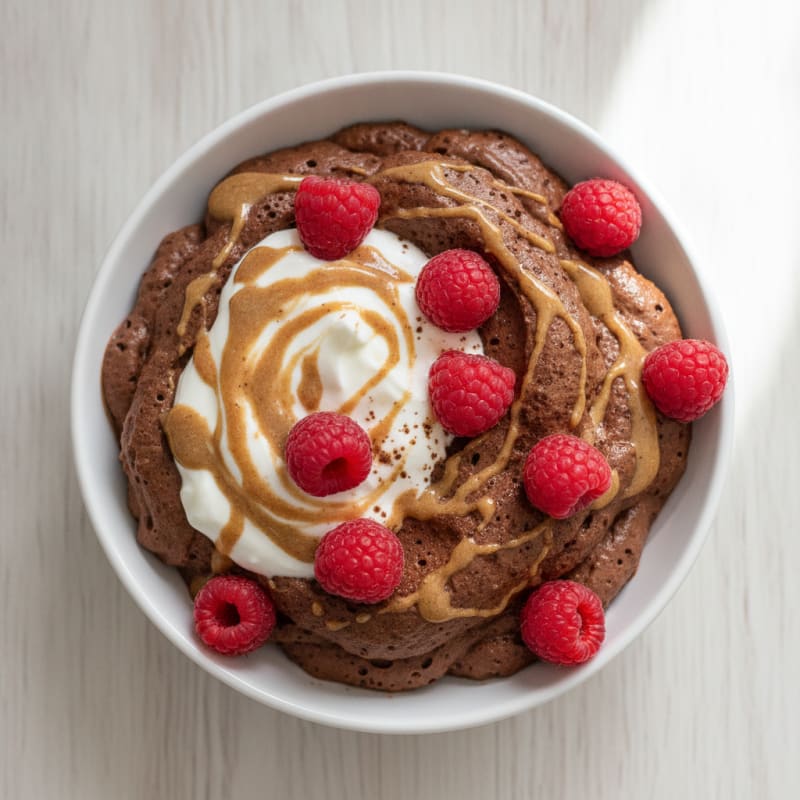 Silky Chocolate Protein Mousse with Greek Yogurt