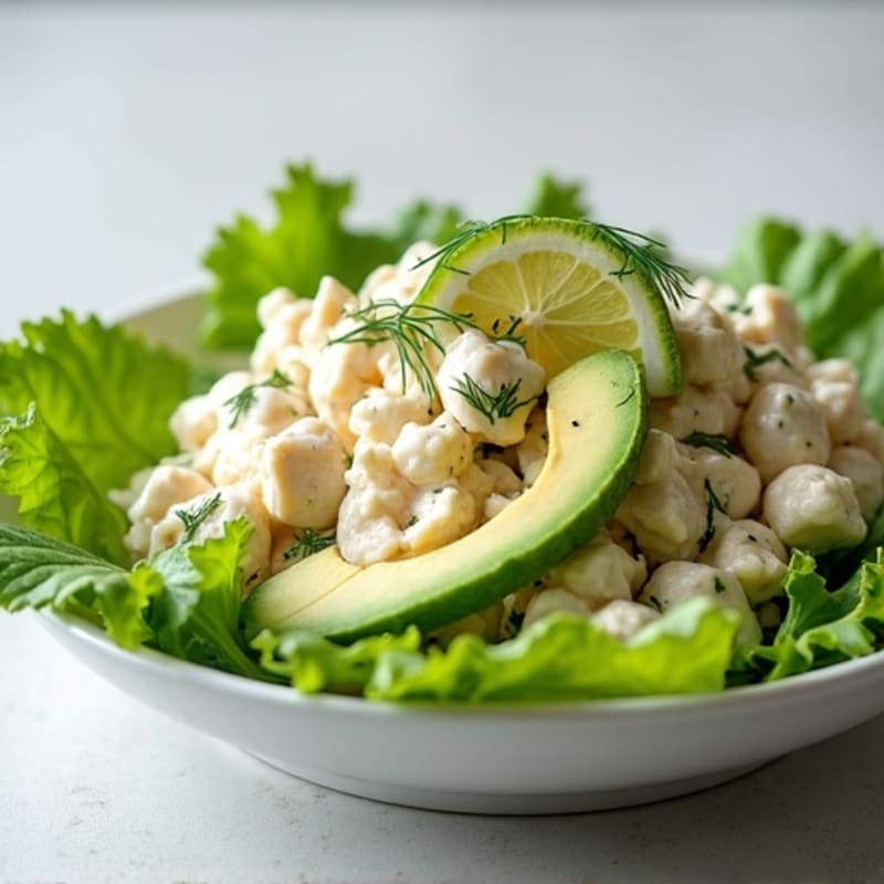Creamy Dill Chicken Salad with Crisp Celery