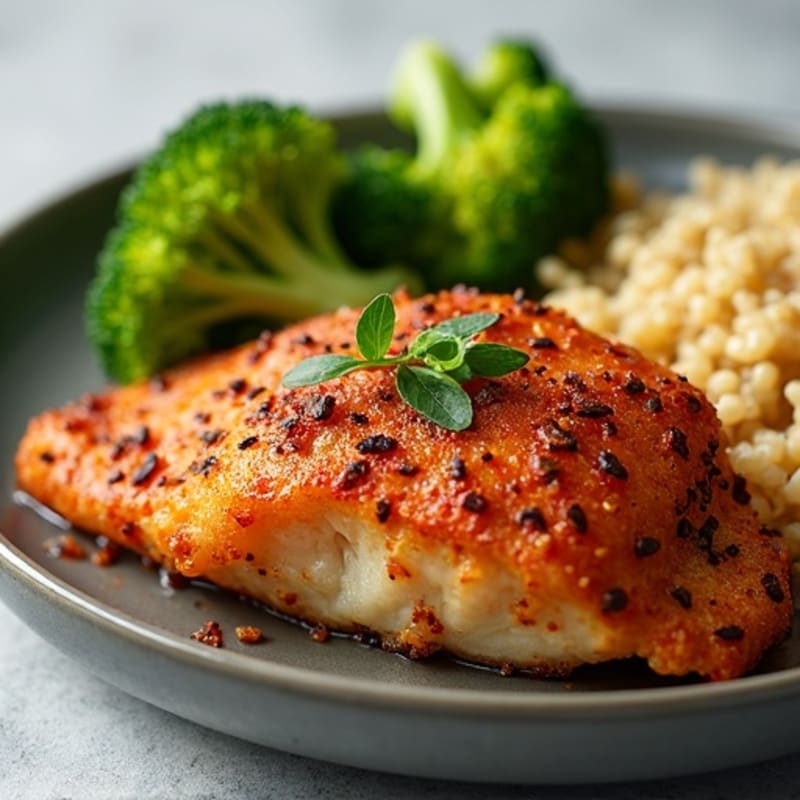 Crispy Blackened Catfish with Smoky Spices