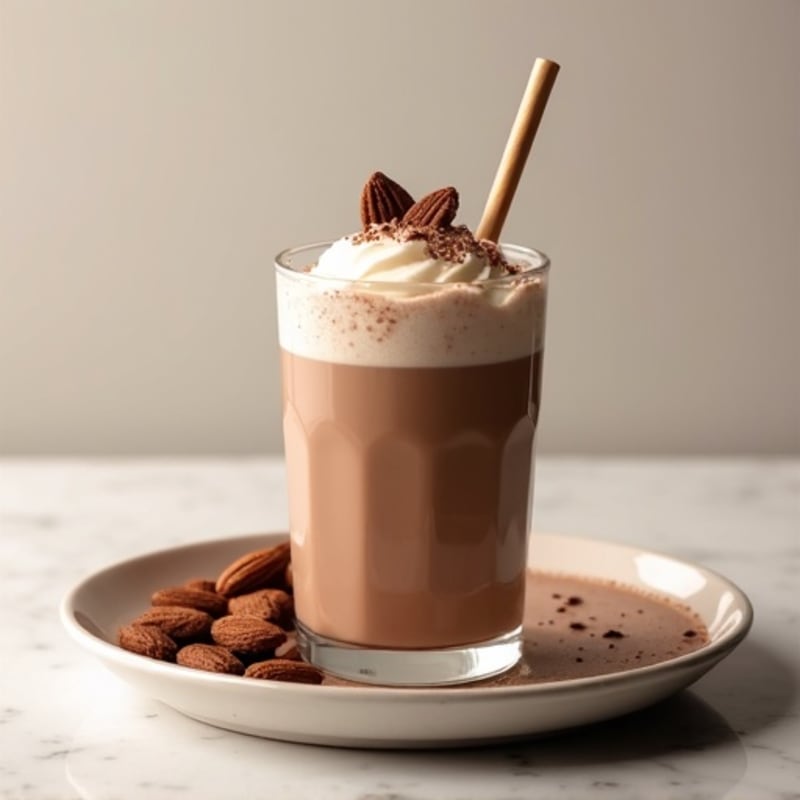 Creamy Chocolate Protein Shake with Almond Butter