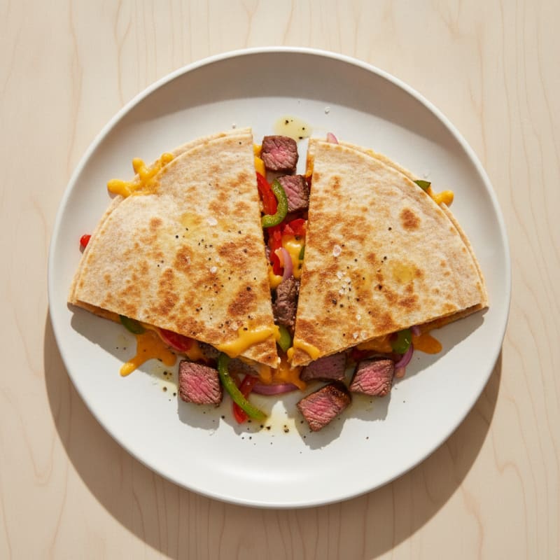 Seared Steak and Pepper Quesadillas