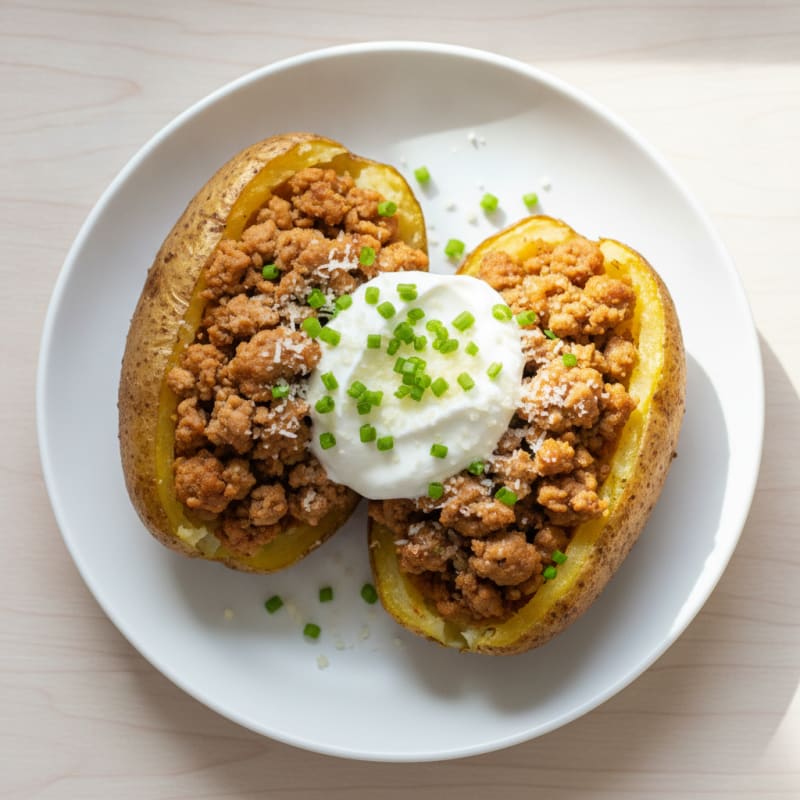 Loaded Baked Potatoes with Chives