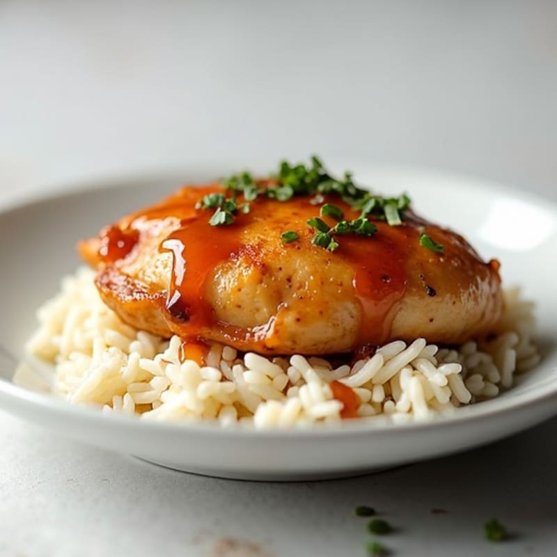 Basic Honey-Garlic Chicken with Rice
