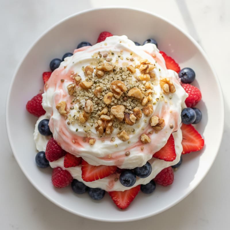 Creamy Greek Yogurt Protein Parfait with Mixed Berries
