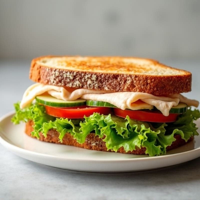 Lean Turkey Club Sandwich with Fresh Greens
