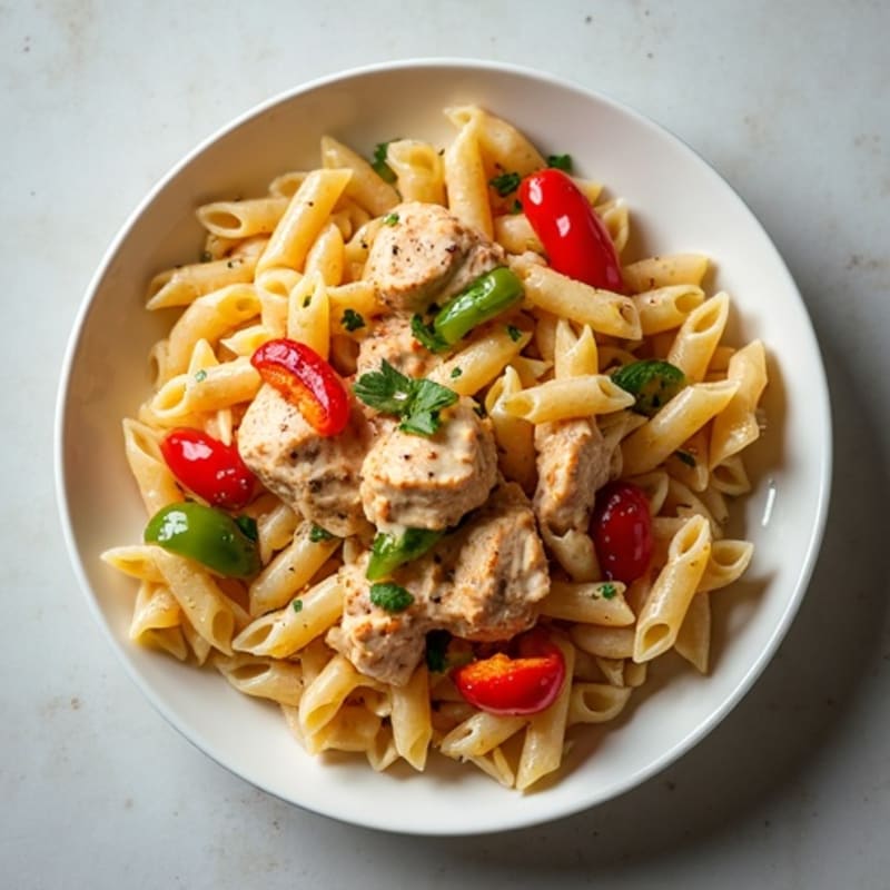 Creamy Cajun Chicken Pasta with Bell Peppers