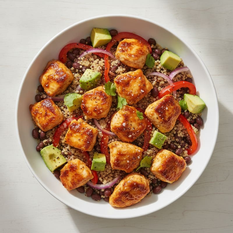Spicy Chicken and Quinoa Protein Bowl