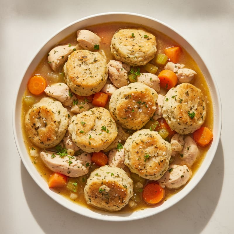 Homestyle Chicken and Herb Dumplings