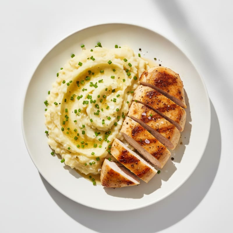 Garlic Mashed Potatoes with Chives