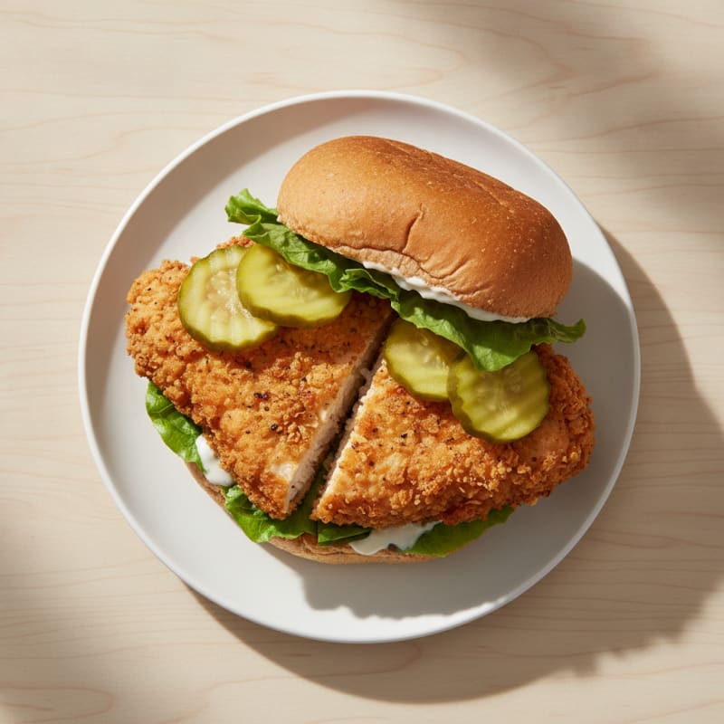 Buttermilk Fried Chicken Sandwich with Pickles
