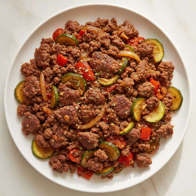 Savory Ground Beef Skillet with Vegetables