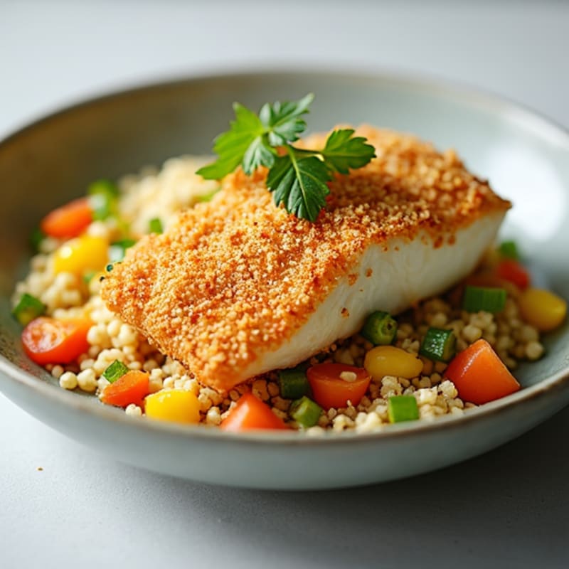 Crispy Coconut Crusted Mahi Bowl