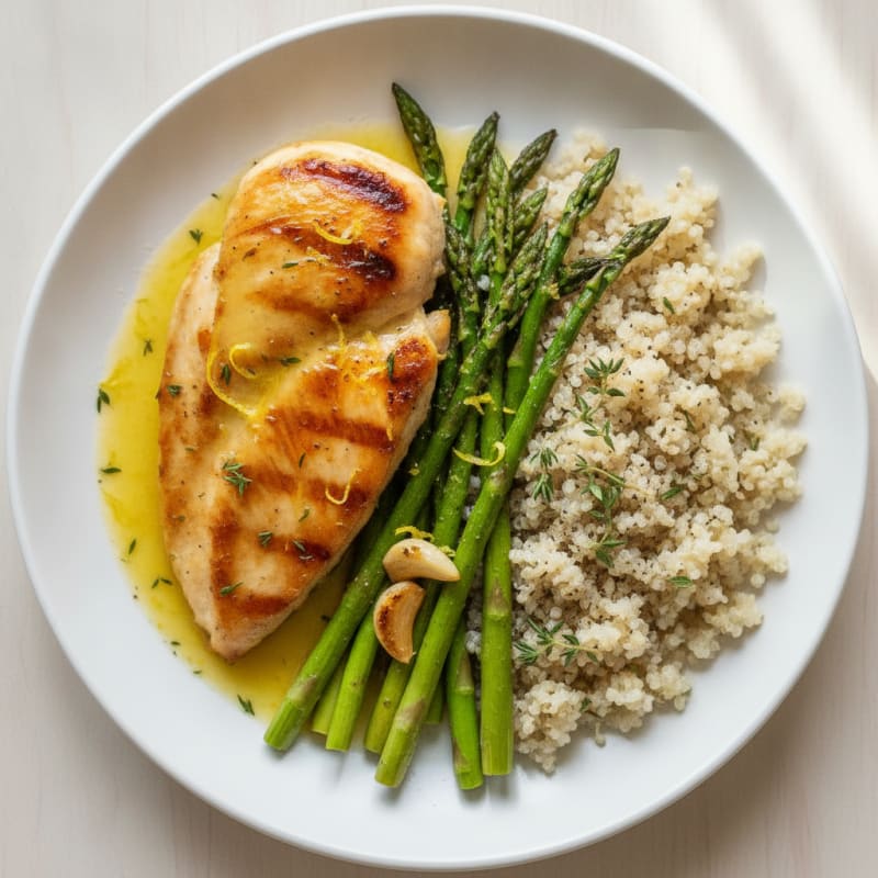 Lemon Herb Chicken with Roasted Asparagus