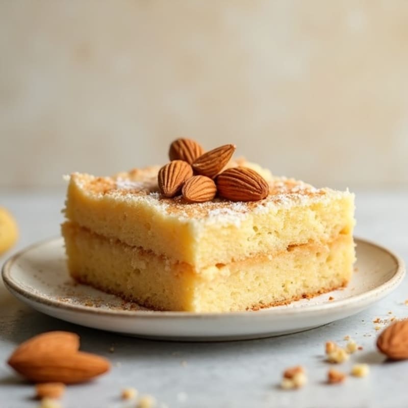 Vanilla Almond Protein Sheet Cake