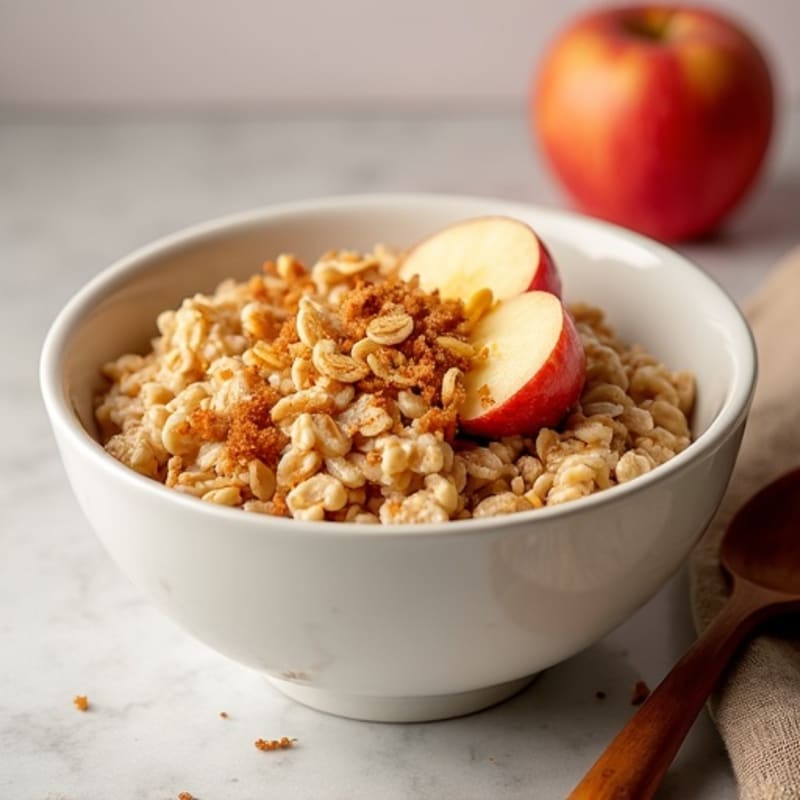 Protein-Packed Apple Cinnamon Oatmeal Bowl