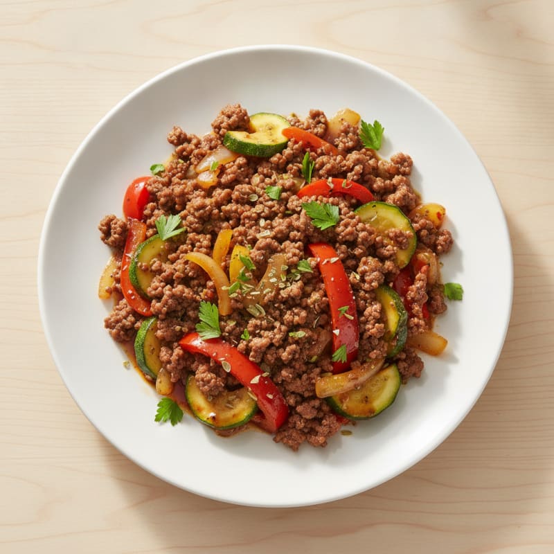 Savory Ground Beef and Vegetable Skillet