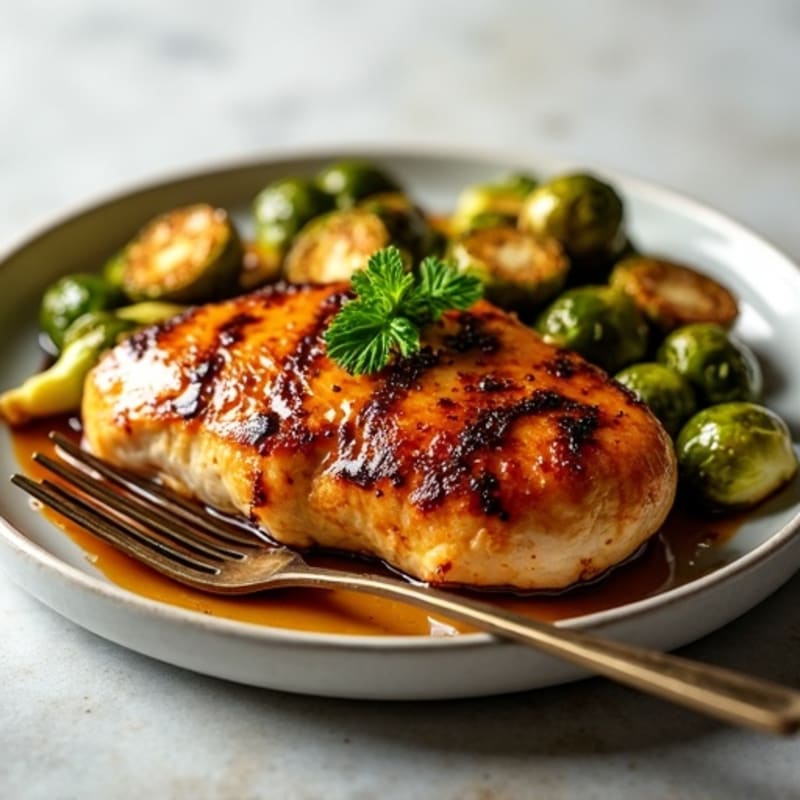Honey-Balsamic Glazed Crispy Brussels Sprouts