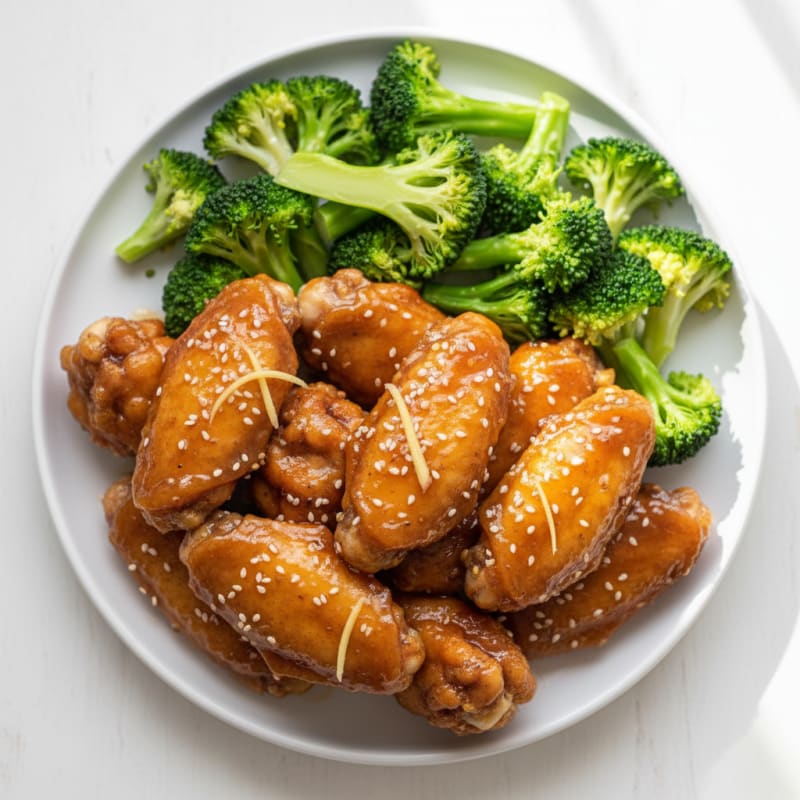 Crispy Honey-Garlic Chicken Wings