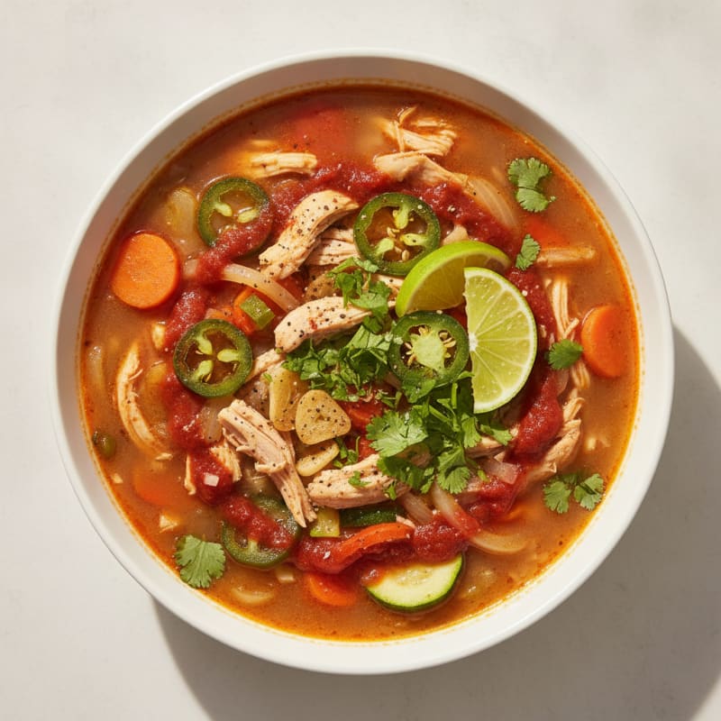 Spicy Chicken and Vegetable Soup