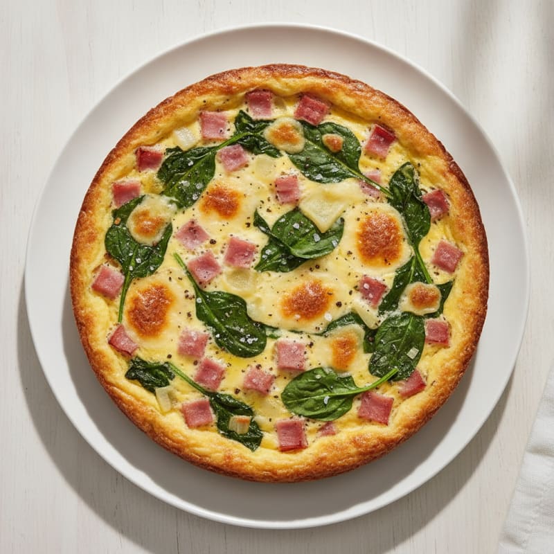 Savory Ham and Swiss Quiche