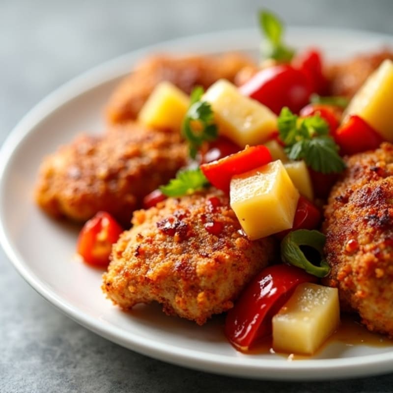 Crispy Baked Sweet and Sour Chicken