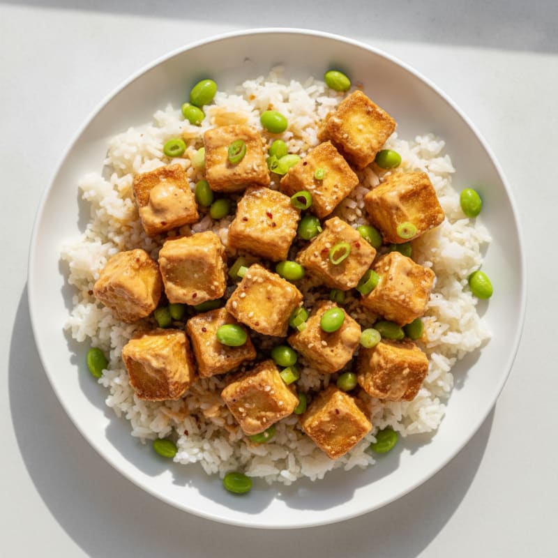 Bang Bang Tofu with Jasmine Rice