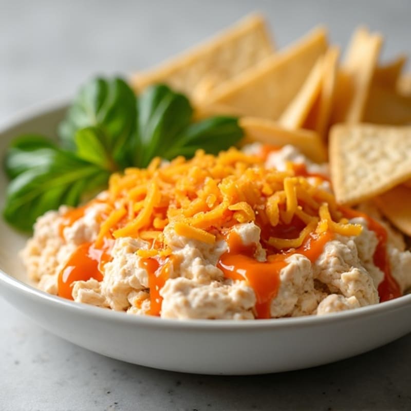 Creamy Greek Yogurt Buffalo Chicken Dip