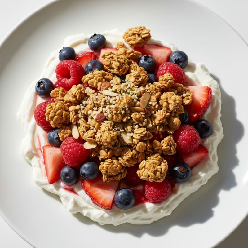 Creamy Greek Yogurt Protein Parfait with Mixed Berries