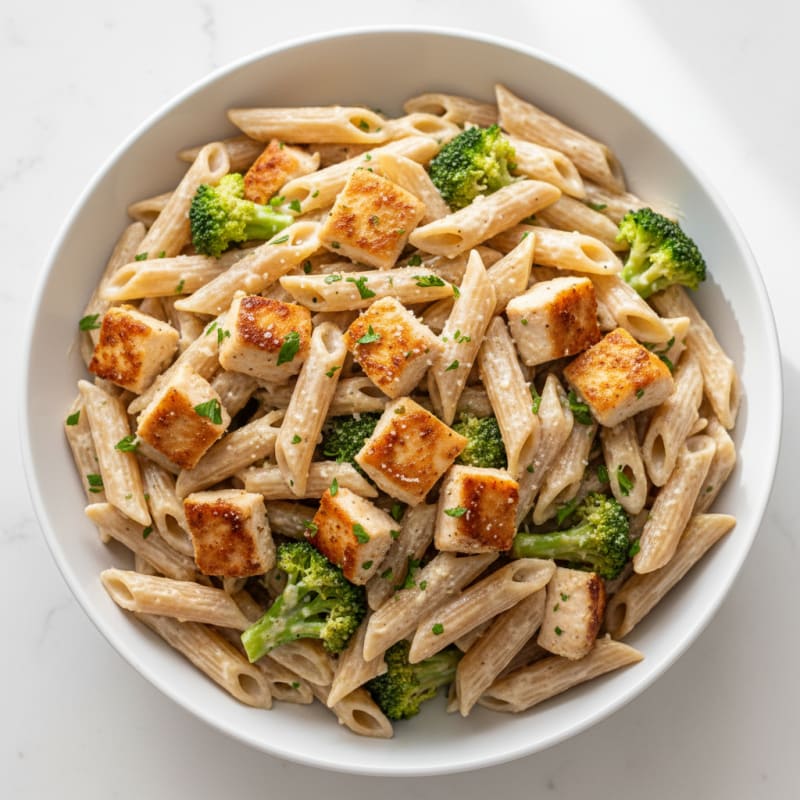 Garlic Parmesan Chicken Alfredo Pasta