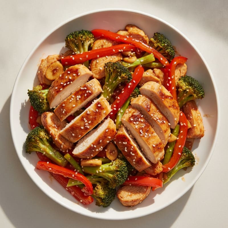 Teriyaki Chicken with Roasted Vegetables