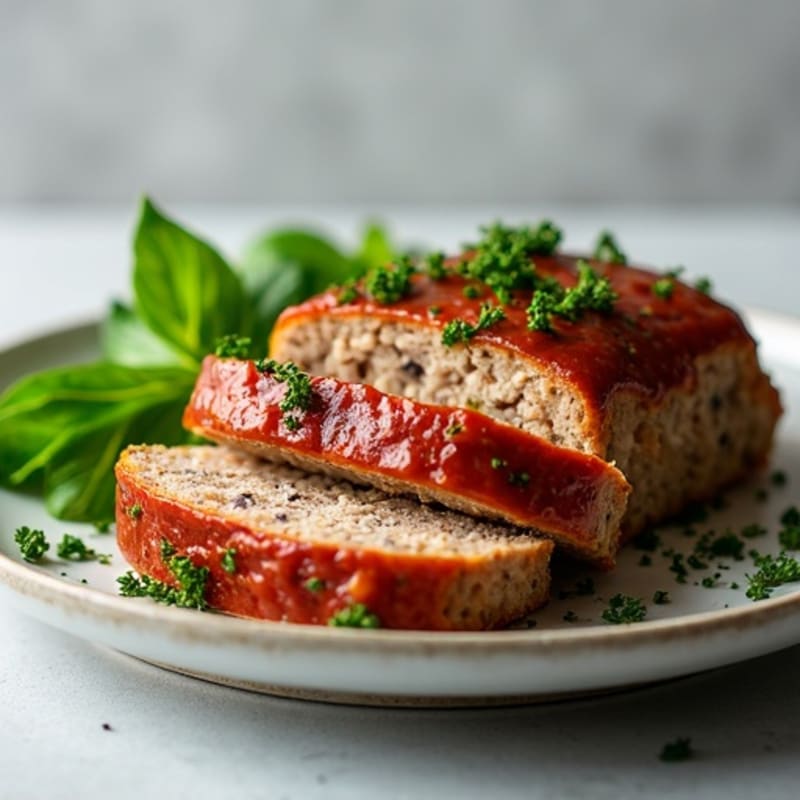 Lean Turkey-Mushroom Meatloaf with Herbs