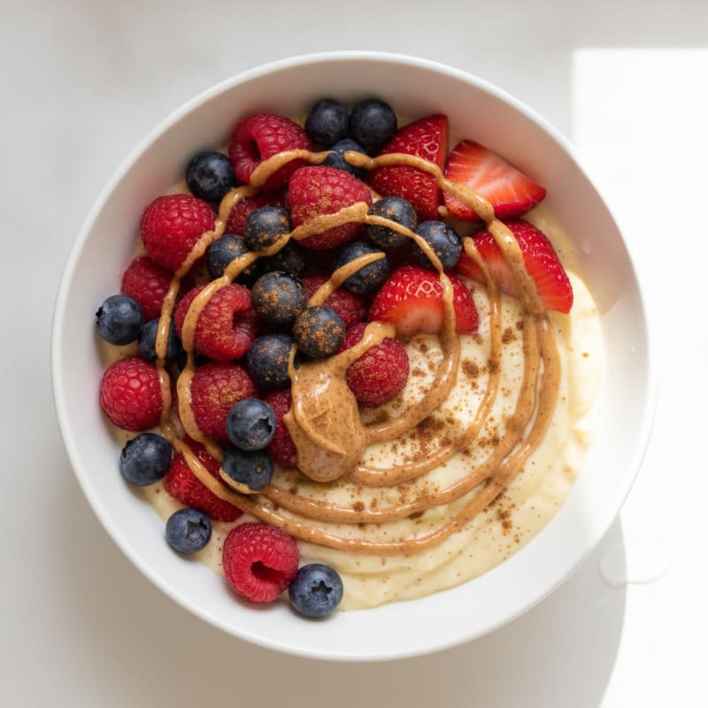 Berry Banana Protein Smoothie Bowl